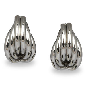 SILVER TWISTED CASUAL EARRINGS