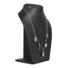 Load image into Gallery viewer, SILVER LINKED CHAIN NECKLACE WITH CHARMS